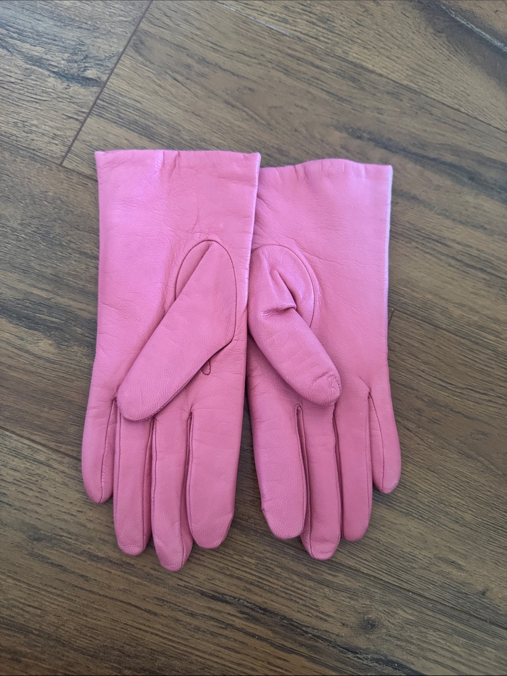 Fownes Women's Leather Gloves - Pink sise lg- lined - Picture 2 of 5